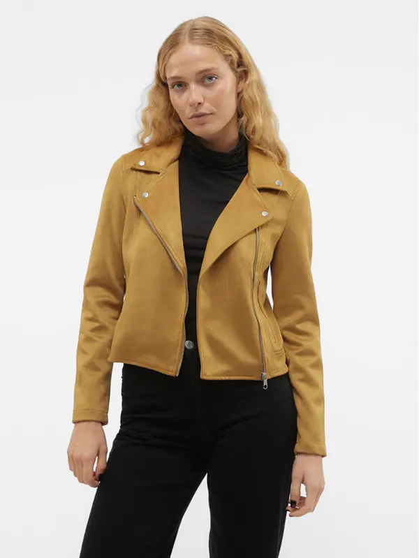 Vero Moda Vero Moda Jakna od imitacije kože Jose 10300938 Smeđa Regular Fit