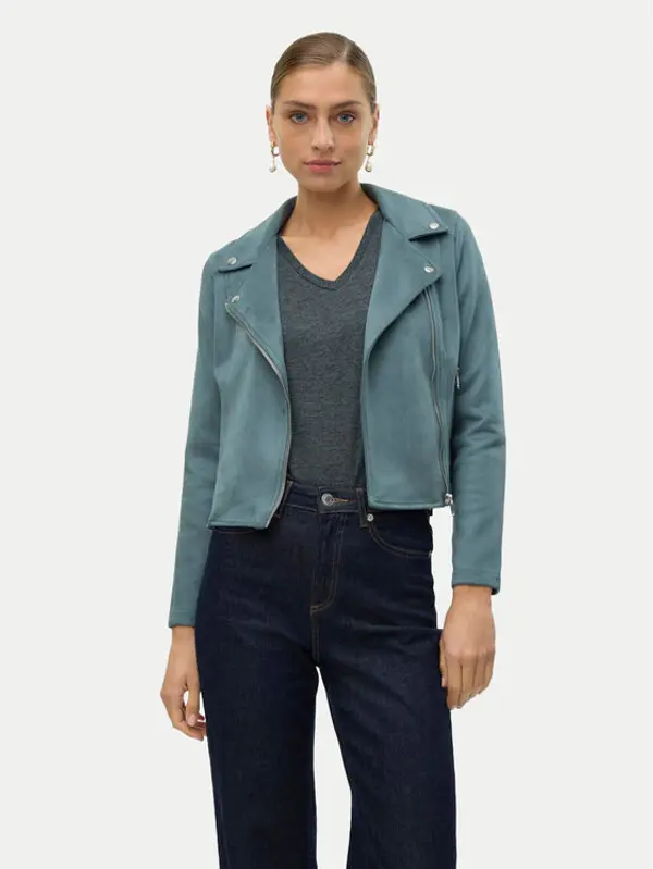 Vero Moda Vero Moda Jakna od imitacije kože Jose 10300938 Zelena Regular Fit