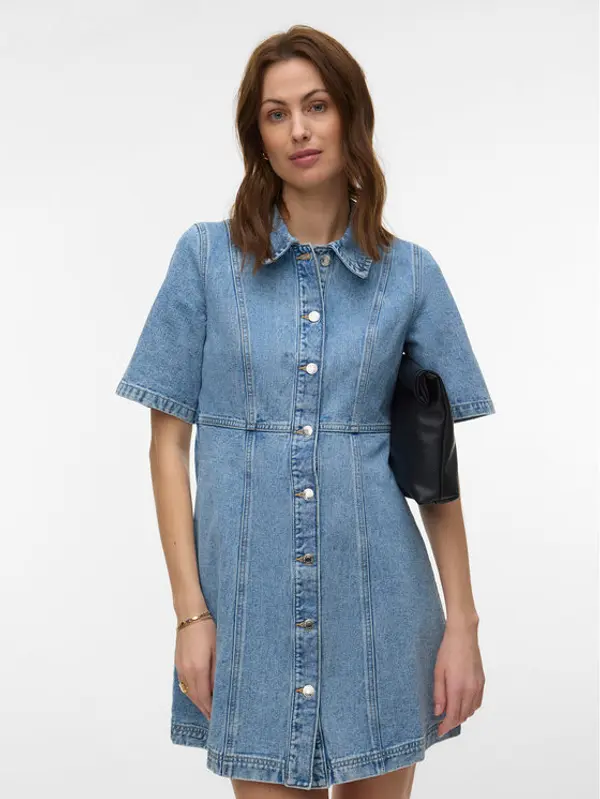 Vero Moda Vero Moda Jeans haljina Daisy 10346217 Plava Standard Fit