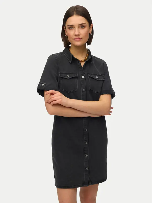 Vero Moda Vero Moda Jeans haljina Jennie 10309665 Crna Regular Fit