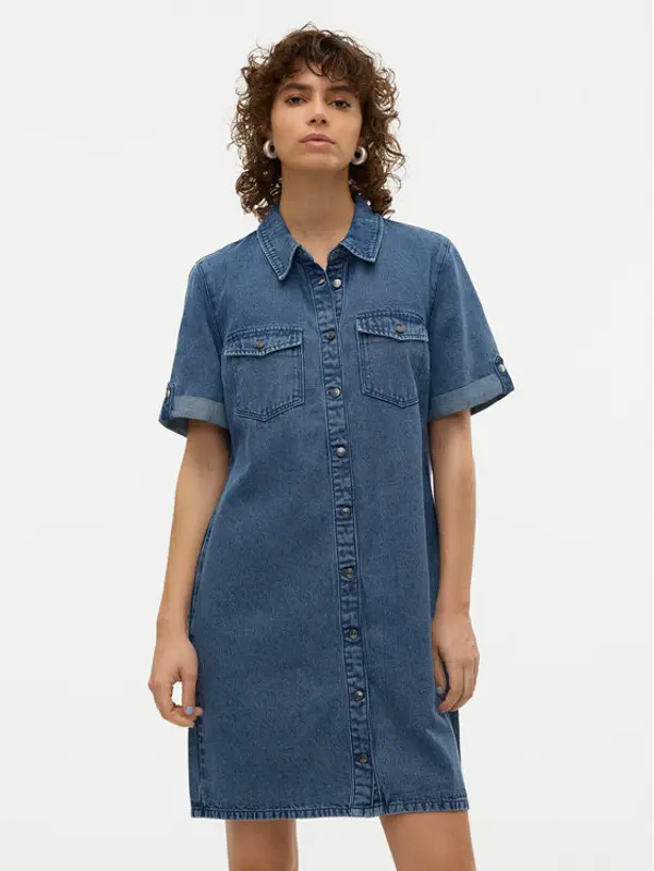 Vero Moda Vero Moda Jeans haljina Jennie 10309665 Plava Regular Fit