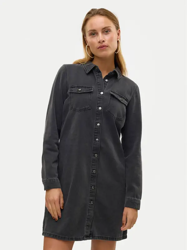 Vero Moda Vero Moda Jeans haljina Jennie 10310968 Crna Regular Fit