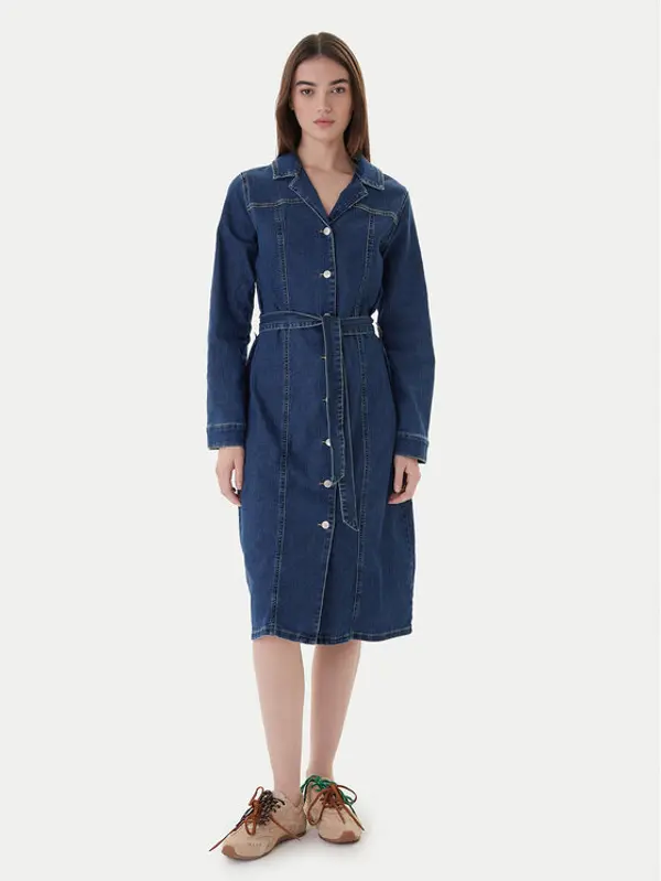 Vero Moda Vero Moda Jeans haljina Telly 10338086 Plava Regular Fit