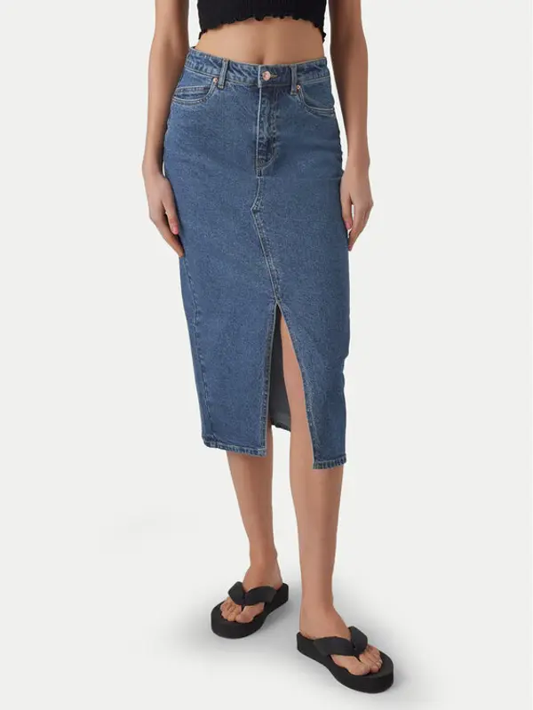 Vero Moda Vero Moda Jeans suknja Veri 10295731 Plava Regular Fit