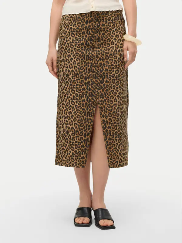 Vero Moda Vero Moda Jeans suknja Veri 10331065 Smeđa Regular Fit