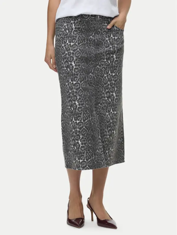 Vero Moda Vero Moda Jeans suknja Veri 10336316 Siva Regular Fit