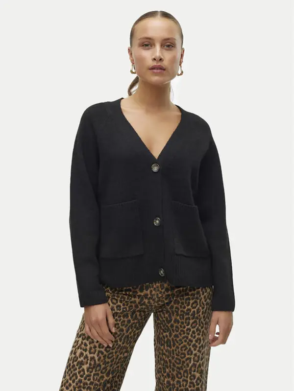Vero Moda Vero Moda Kardigan Boom 10320457 Crna Loose Fit