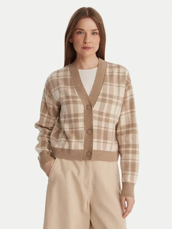 Vero Moda Vero Moda Kardigan Gold Art 10332210 Bež Regular Fit