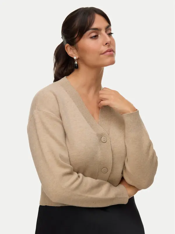 Vero Moda Vero Moda Kardigan Gold Art 10332210 Bež Regular Fit
