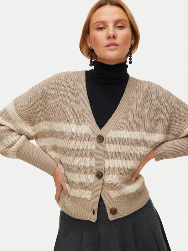 Vero Moda Vero Moda Kardigan Lea 10249632 Bež Regular Fit