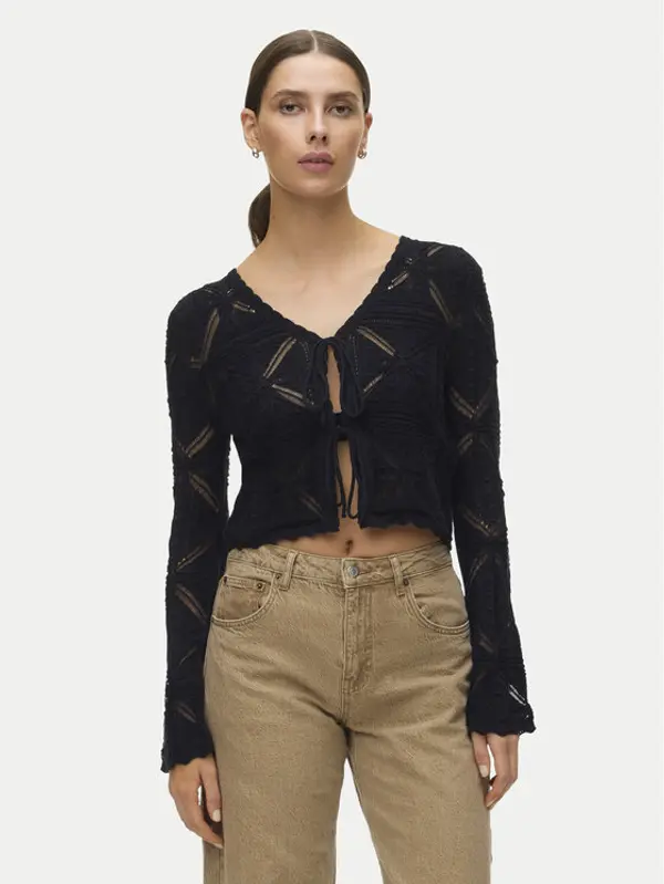 Vero Moda Vero Moda Kardigan Lola 10337188 Crna Regular Fit