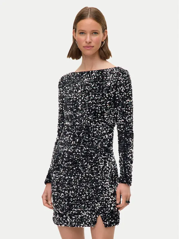 Vero Moda Vero Moda Koktel haljina Bella 10335717 Crna Slim Fit