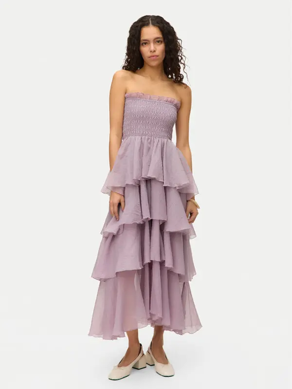 Vero Moda Vero Moda Koktel haljina Delilah 10330886 Svijetlo ljubičasta Regular Fit
