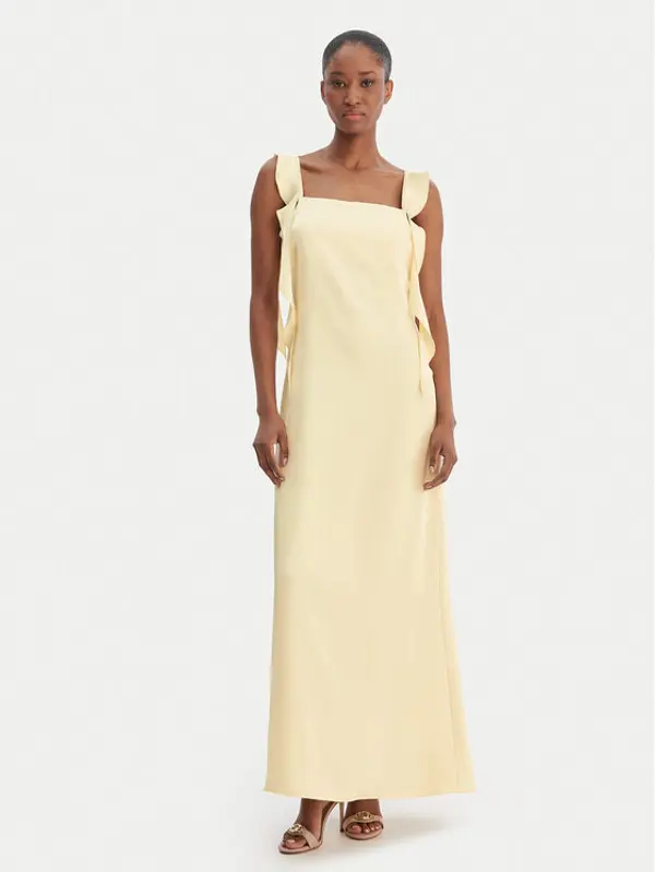 Vero Moda Vero Moda Koktel haljina Eloisa 10340914 Žuta Slim Fit