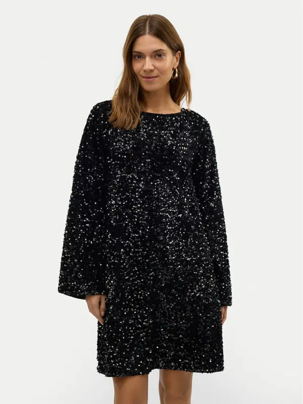 Vero Moda Vero Moda Koktel haljina Etta 10317153 Crna Relaxed Fit