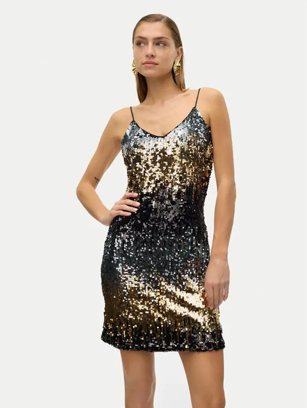 Vero Moda Vero Moda Koktel haljina Ria 10317316 Crna Regular Fit