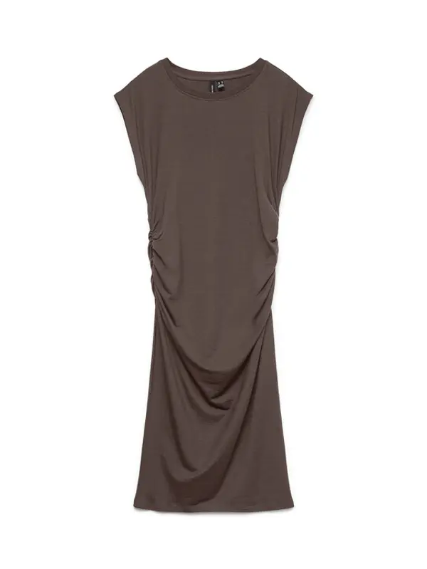 Vero Moda Vero Moda Koktel haljina Sarah  10346941 Tamno smeđa Slim Fit