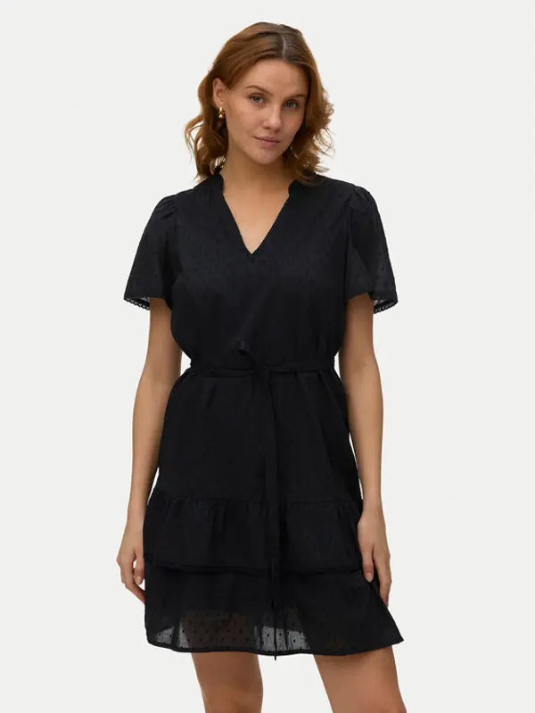 Vero Moda Vero Moda Koktel haljina Trine 10342726 Crna Regular Fit
