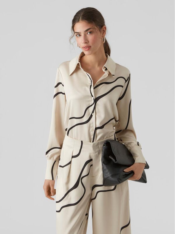 Vero Moda Vero Moda Košulja 10295431 Écru Regular Fit