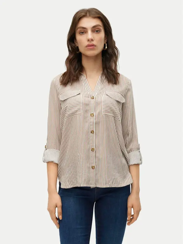 Vero Moda Vero Moda Košulja Bumpy 10275283 Bež Regular Fit