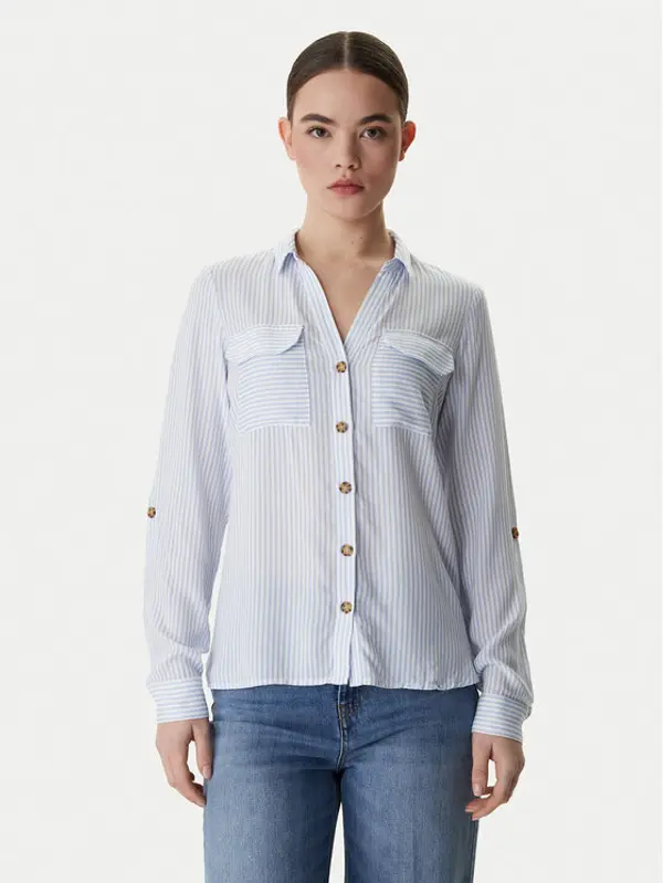Vero Moda Vero Moda Košulja Bumpy 10275283 Plava Regular Fit