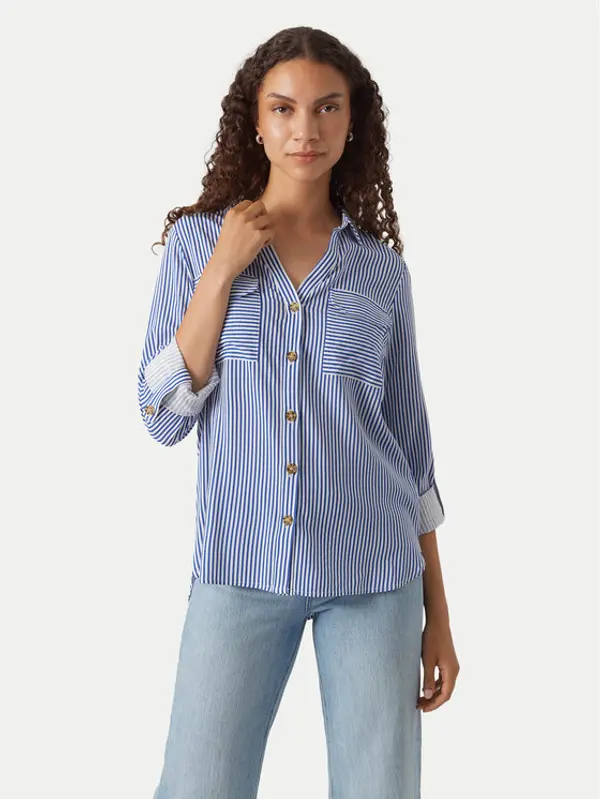 Vero Moda Vero Moda Košulja Bumpy 10275283 Plava Regular Fit