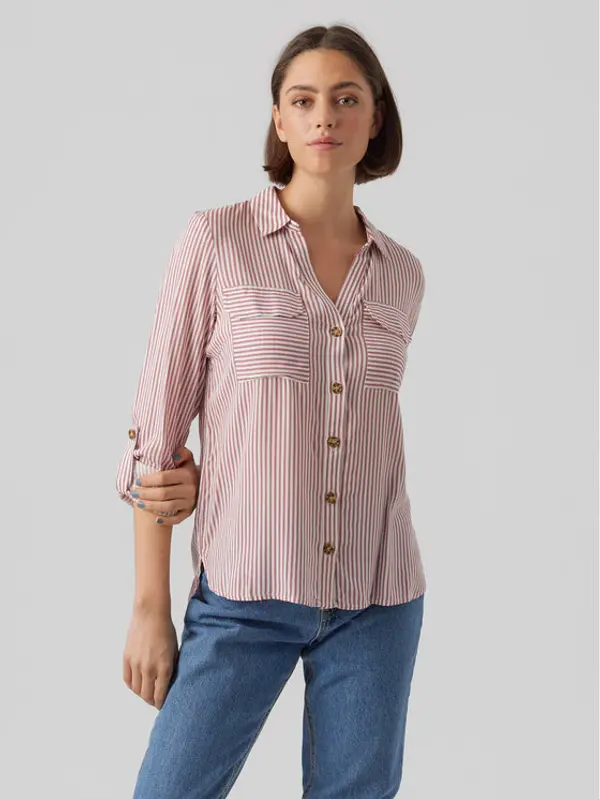 Vero Moda Vero Moda Košulja Bumpy 10275283 Ružičasta Regular Fit