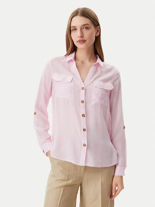 Vero Moda Vero Moda Košulja Bumpy 10275283 Ružičasta Regular Fit