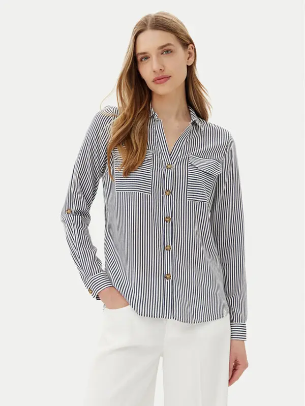 Vero Moda Vero Moda Košulja Bumpy 10275283 Tamnoplava Regular Fit