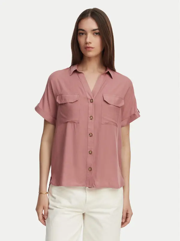Vero Moda Vero Moda Košulja Bumpy 10310139 Ružičasta Regular Fit