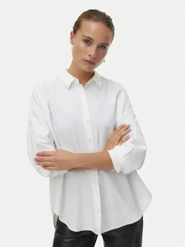 Vero Moda Vero Moda Košulja Fanni 10337791 Bijela Oversize