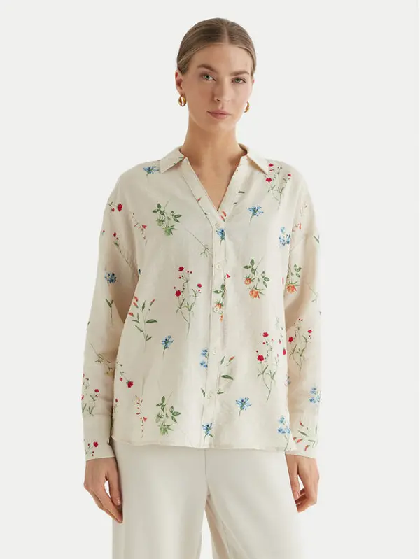 Vero Moda Vero Moda Košulja Josie 10315150 Bež Oversize