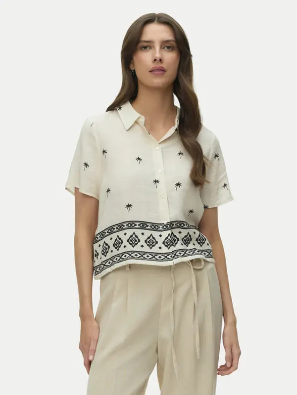 Vero Moda Vero Moda Košulja Kai 10345548 Bež Regular Fit