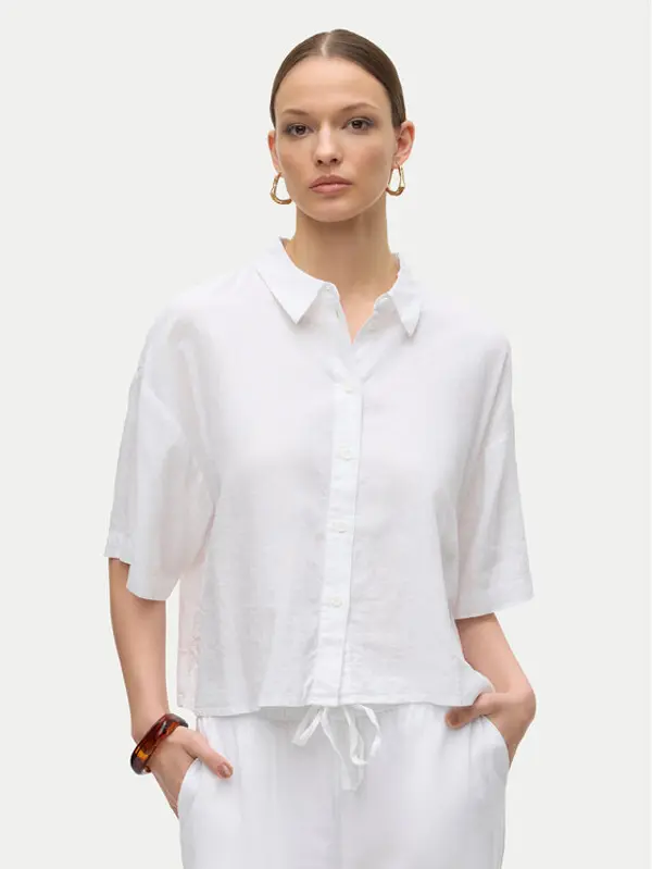 Vero Moda Vero Moda Košulja Linn 10306820 Bijela Relaxed Fit