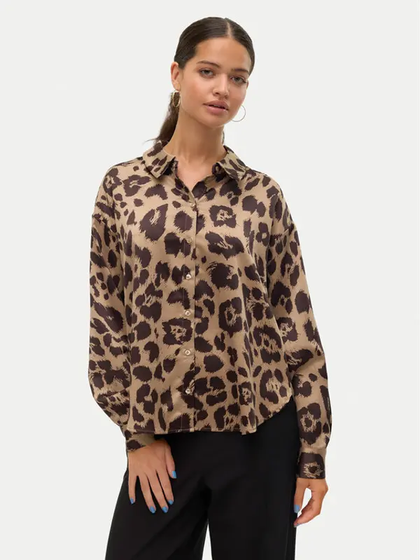 Vero Moda Vero Moda Košulja Merle 10316597 Smeđa Loose Fit