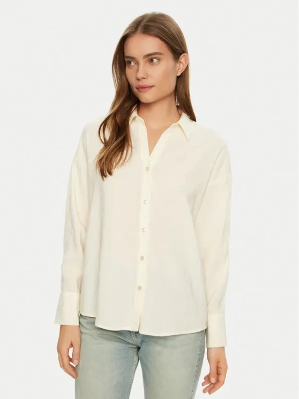 Vero Moda Vero Moda Košulja Queeny 10289349 Écru Regular Fit