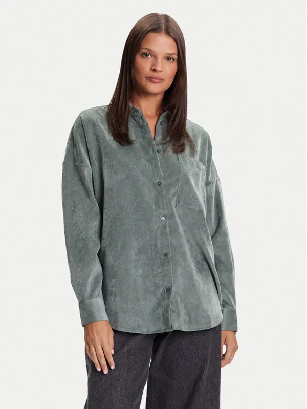 Vero Moda Vero Moda Košulja Sanne 10317194 Zelena Oversize