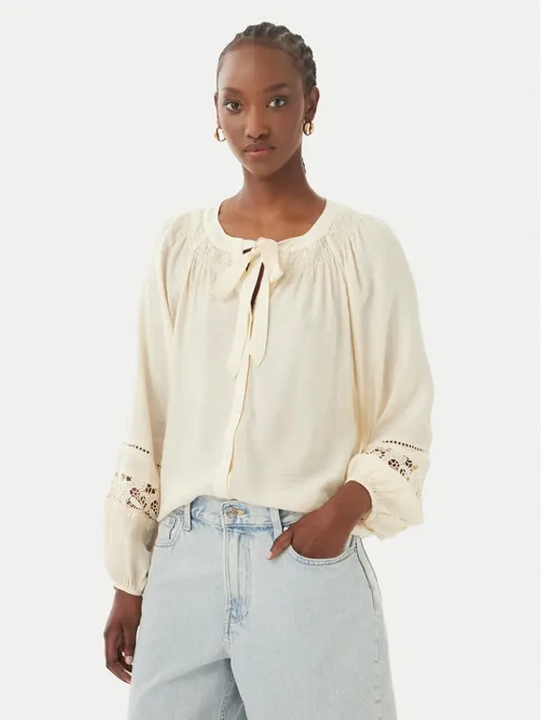 Vero Moda Vero Moda Košulja Stacy 10343458 Krem Loose Fit