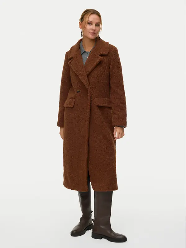 Vero Moda Vero Moda Kožuh Teresa 10333681 Smeđa Regular Fit