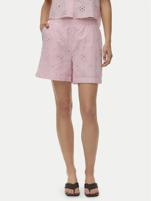 Vero Moda Vero Moda Kratke hlače Eliza 10346709 Ružičasta Regular Fit