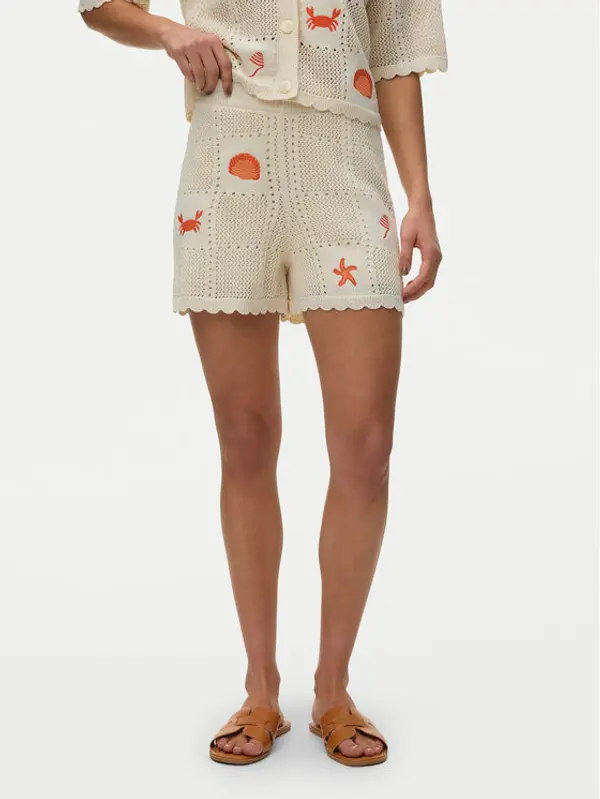 Vero Moda Vero Moda Kratke hlače Esmey 10350992 Svijetlo bež Regular Fit