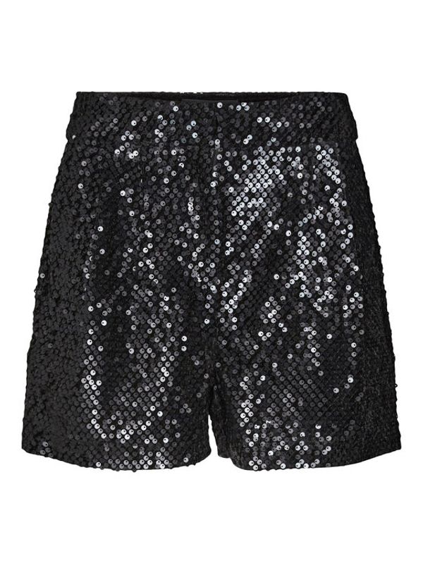 Vero Moda Vero Moda Kratke hlače Merle 10277740 Crna Relaxed Fit