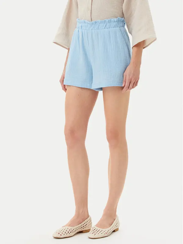Vero Moda Vero Moda Kratke hlače Natali 10279687 Plava Baggy Fit