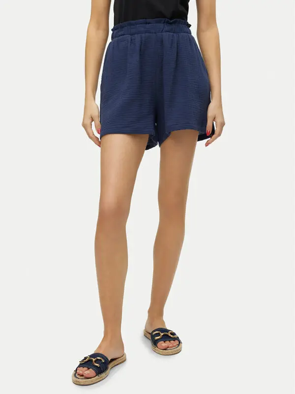 Vero Moda Vero Moda Kratke hlače Natali 10279687 Plava Baggy Fit