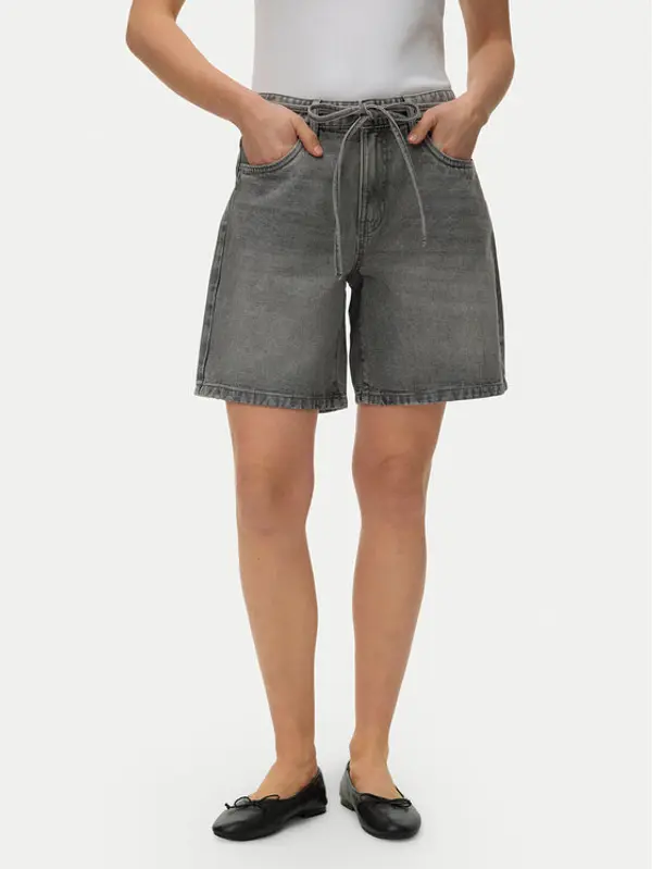 Vero Moda Vero Moda Kratke traperice Wien 10341837 Siva Relaxed Fit