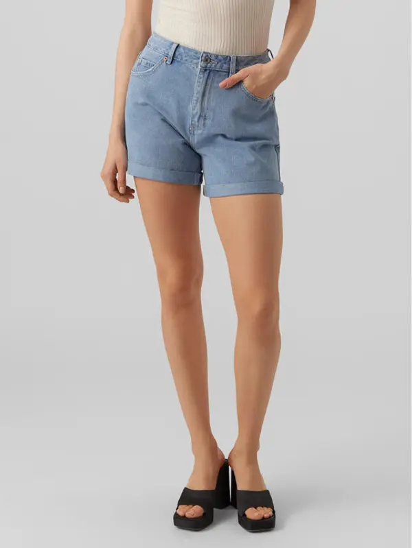 Vero Moda Vero Moda Kratke traperice Zuri 10279493 Plava Regular Fit
