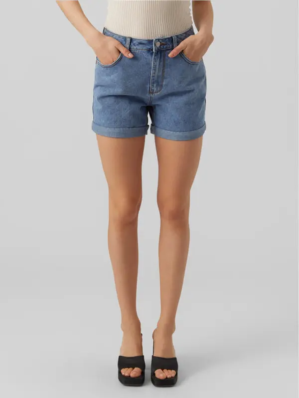 Vero Moda Vero Moda Kratke traperice Zuri 10279493 Plava Regular Fit