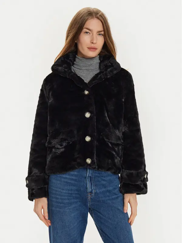Vero Moda Vero Moda Krzno Sonjaeva 10310303 Crna Regular Fit