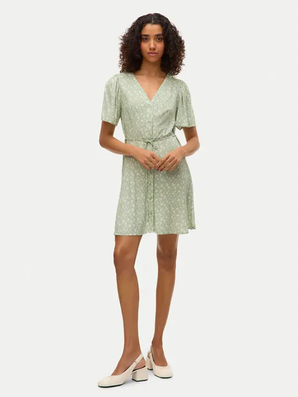 Vero Moda Vero Moda Ljetna haljina Alba 10292845 Zelena Regular Fit