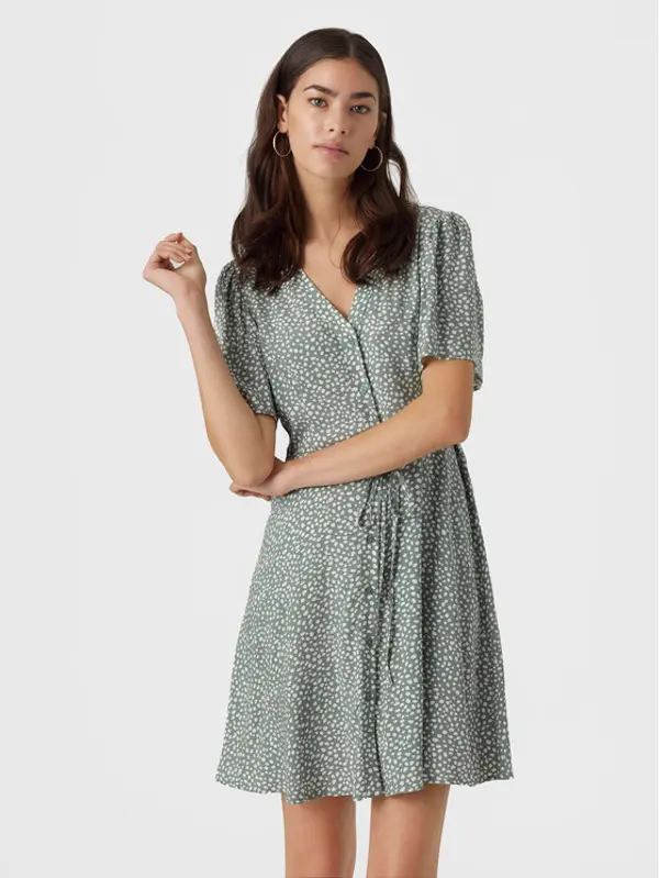 Vero Moda Vero Moda Ljetna haljina Alba 10292845 Zelena Regular Fit